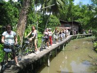 Cykeltur i Bangkok, Thailand.