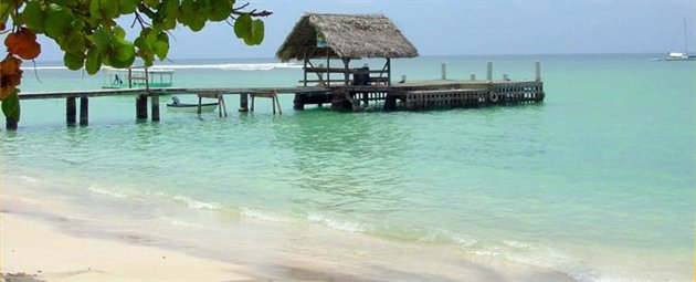 Havudsigt fra en kridhvid strand, Tobago