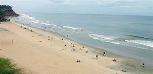Varkala stranden