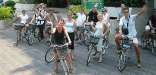 Cykeltur i Bangkok, Thailand, Asien