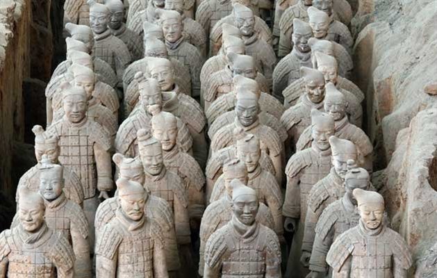 Terrakottakrigere, Xian, Kina