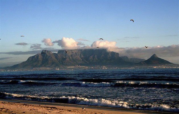 Table Mountain i Sydafrika Table Mountain i Sydafrika