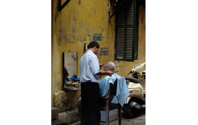 Frisørsalon i Hanoi, Vietnam Frisørsalon i Hanoi, Vietnam