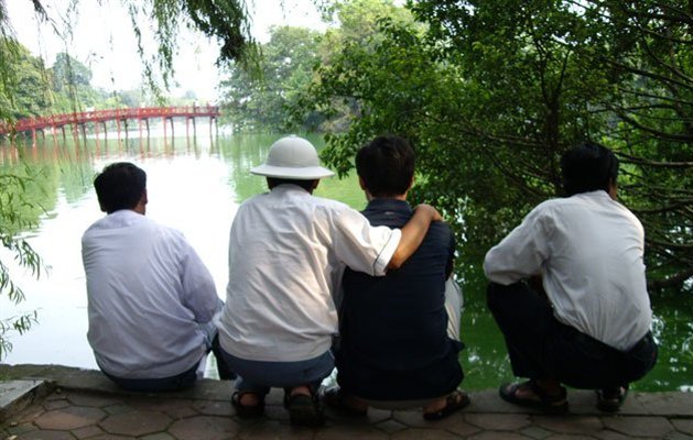 Hoan Kiem-søen i Hanoi, Vietnam Hoan Kiem-søen i Hanoi, Vietnam