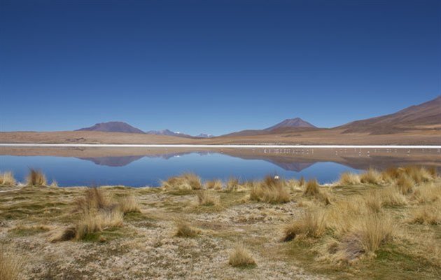 Lagune i Bolivias ørken, Sydamerika. Lagune i Bolivias ørken, Sydamerika.