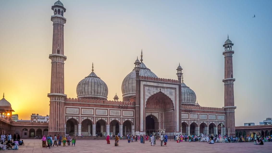 Oplev den største moské i Indien i New Delhi