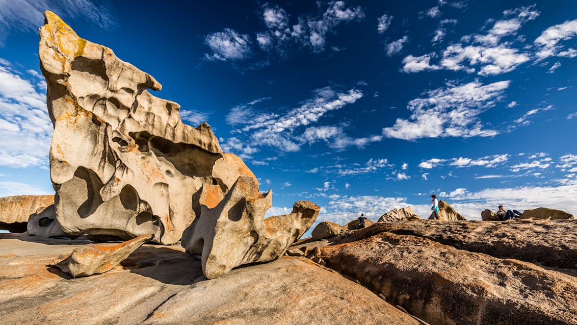 Imponerende Remarkable Rocks i Flinders Chase National Park på Kangaroo Island