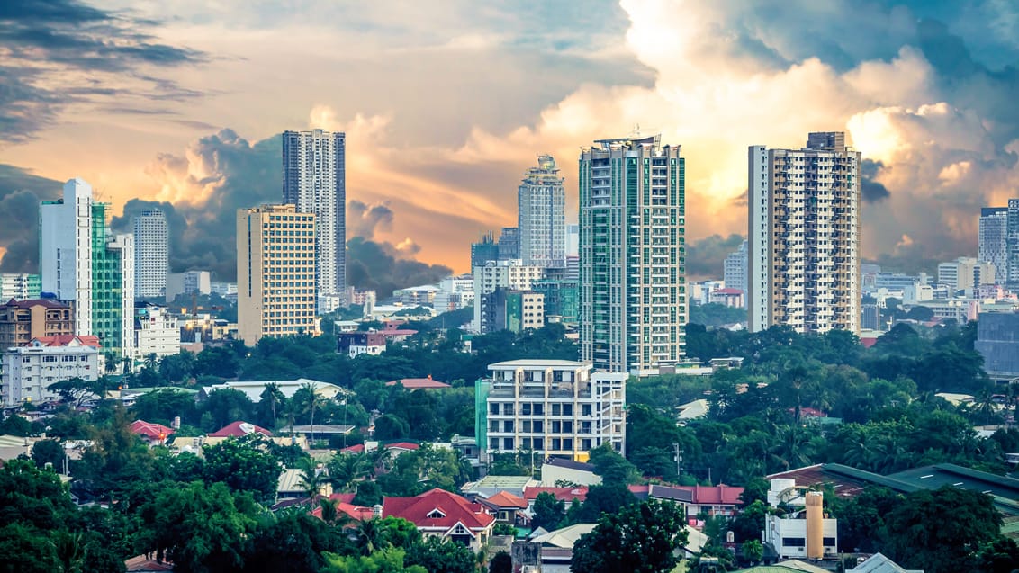 Skyskrabere i Makati-bydelen af Manila
