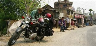 På motorcykel i Nepal, Asien