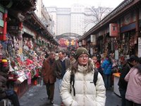 Vinter i Beijing, Kina, Asien