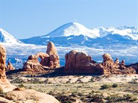 Udsigten over Arches National Park, USA