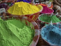 Farver til Holi festival i Indien Farver til Holi festival i Indien