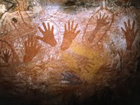 Aboriginal Art, Kakadu National Park, Australien Aboriginal Art, Kakadu National Park, Australien