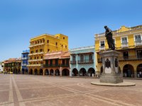 Den smukke gamle bydel i Cartagena Den smukke gamle bydel i Cartagena