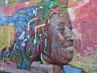 Graffiti i Cartagena Colombia