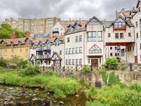 Historiske bygninger i Edinburgh Skotland