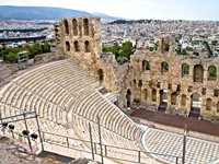 Amfiteater ved Akropolis i Athen, Grækenland