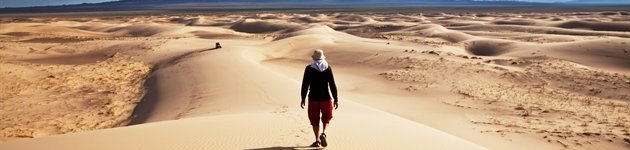 De enorme sandklitter ved Khongoryn Els De enorme sandklitter ved Khongoryn Els