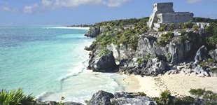 De smukke mayaruiner ved Tulum