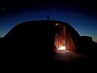Monument Valley, lerhytte Monument Valley, lerhytte