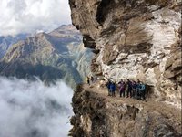 Michelle Hviid på trekkingtur i Peru