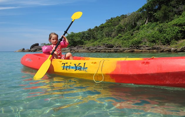 Havkajak på Koh Kood