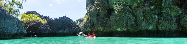 Kajak-ture ved Coron Island Kajak-ture ved Coron Island