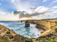 Smuk udsigt over De Tolv Apostle, ved Great Ocean Road