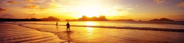 Nyd en dejlig solnedgang på Filippinerne Nyd en dejlig solnedgang på Filippinerne