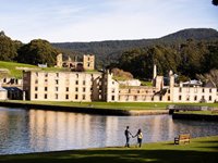 Ruinerne af det gamle fængsel ved Port Arthur, Tasmanien