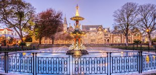 Peacock springvandet i Christchurch