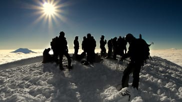 Toppen af Cotopaxi vulkanen i Ecuador