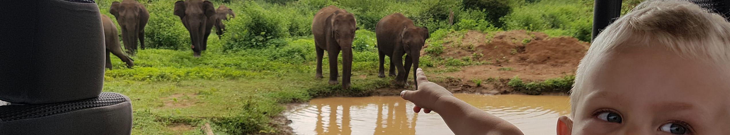 Med familien i Sri Lanka