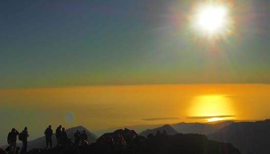 Turen til toppen af Mount Rinjan