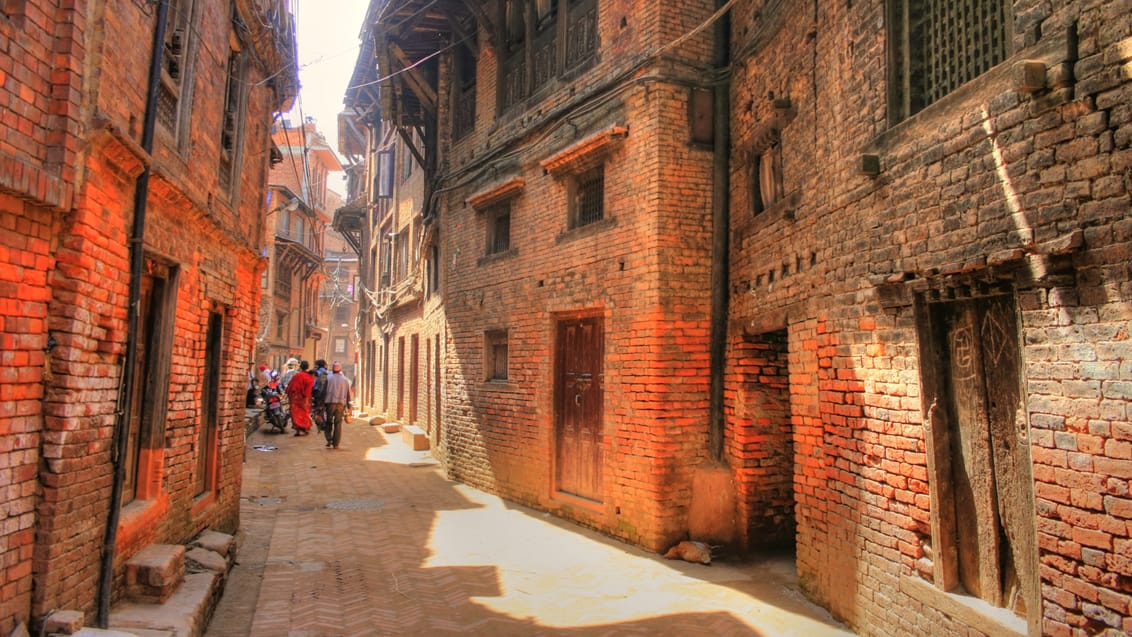 Baggyde i Kathmandu i Nepal