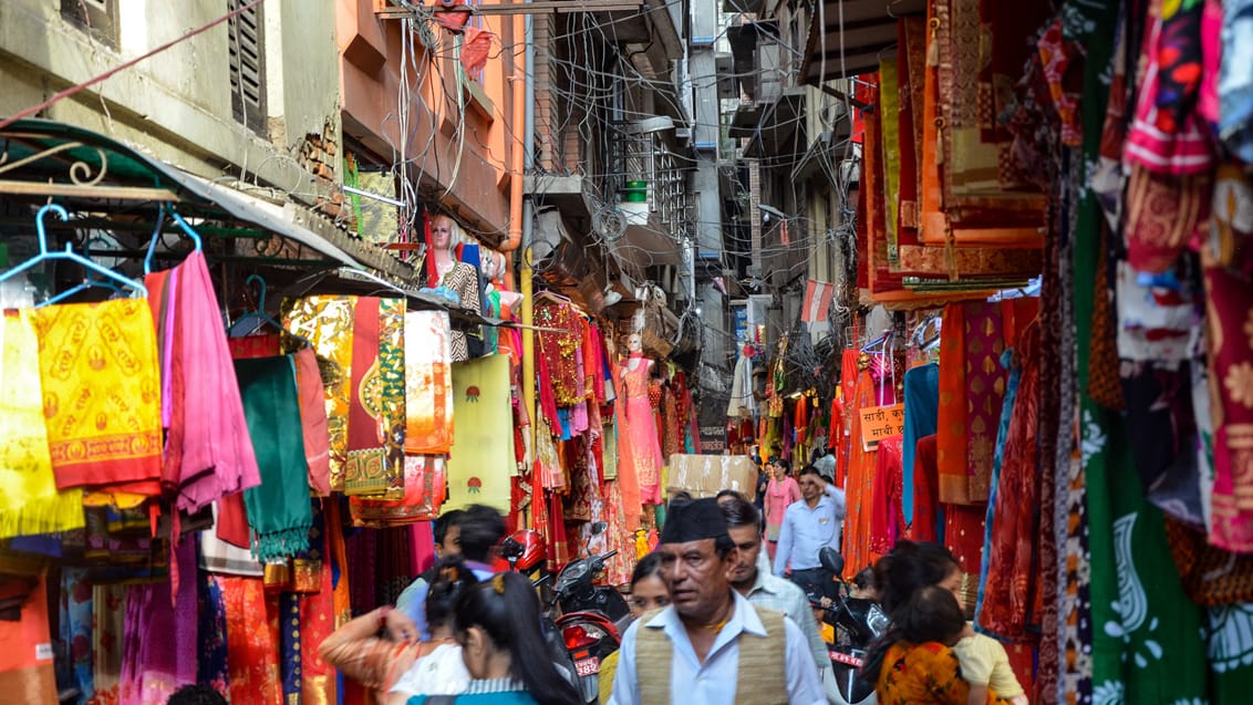 Besøg de lokale markeder i Kathmandu