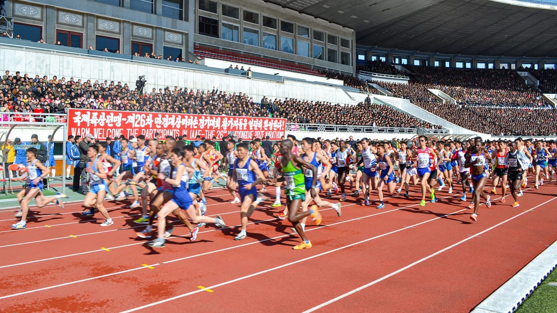Løb maraton i Nordkorea