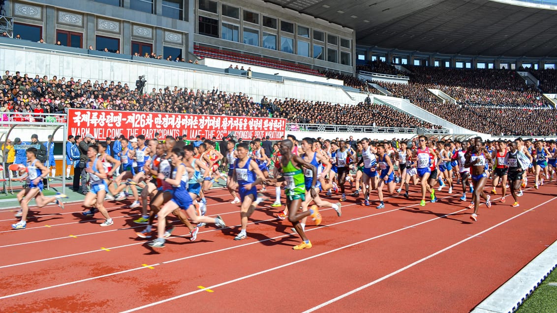 Løb maraton i Nordkorea