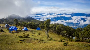 Campsite i Himalaya, Bhutan