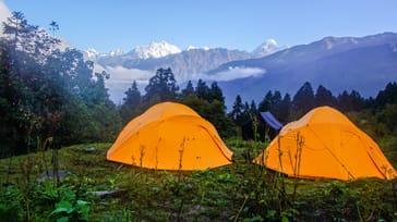 Telttrek på Bhairav Kunda, Nepal