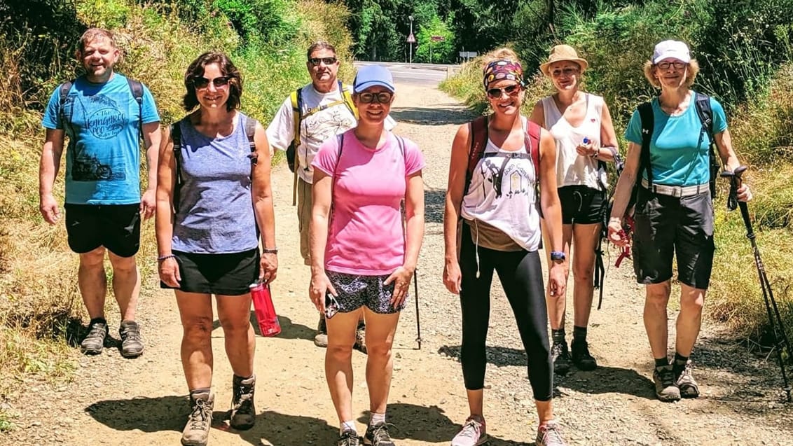 Gruppefoto, Caminoen, Spanien