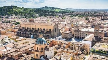 Udsigten over Bologna