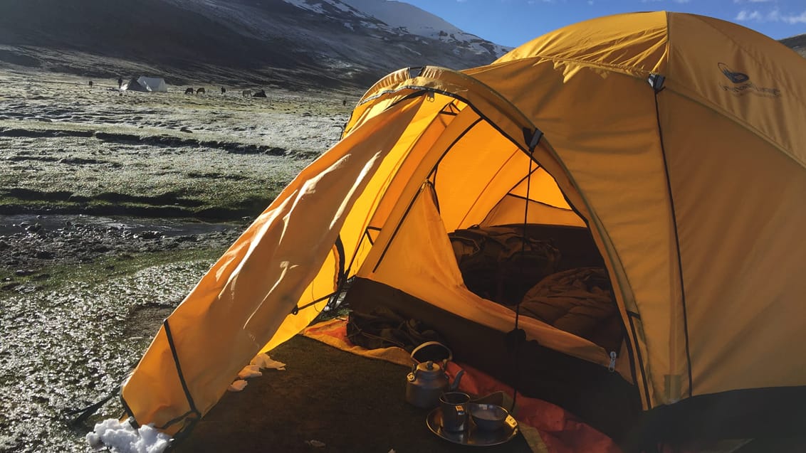 Telt, Markha Valley Trek, Indien