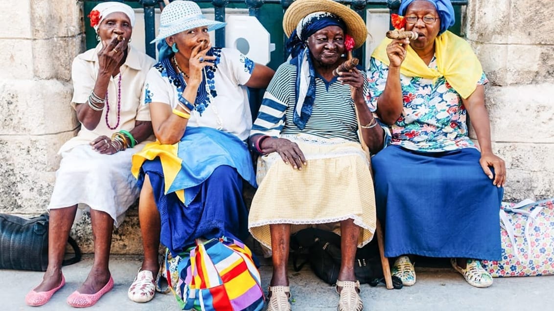 Lokale kvinder i Havana