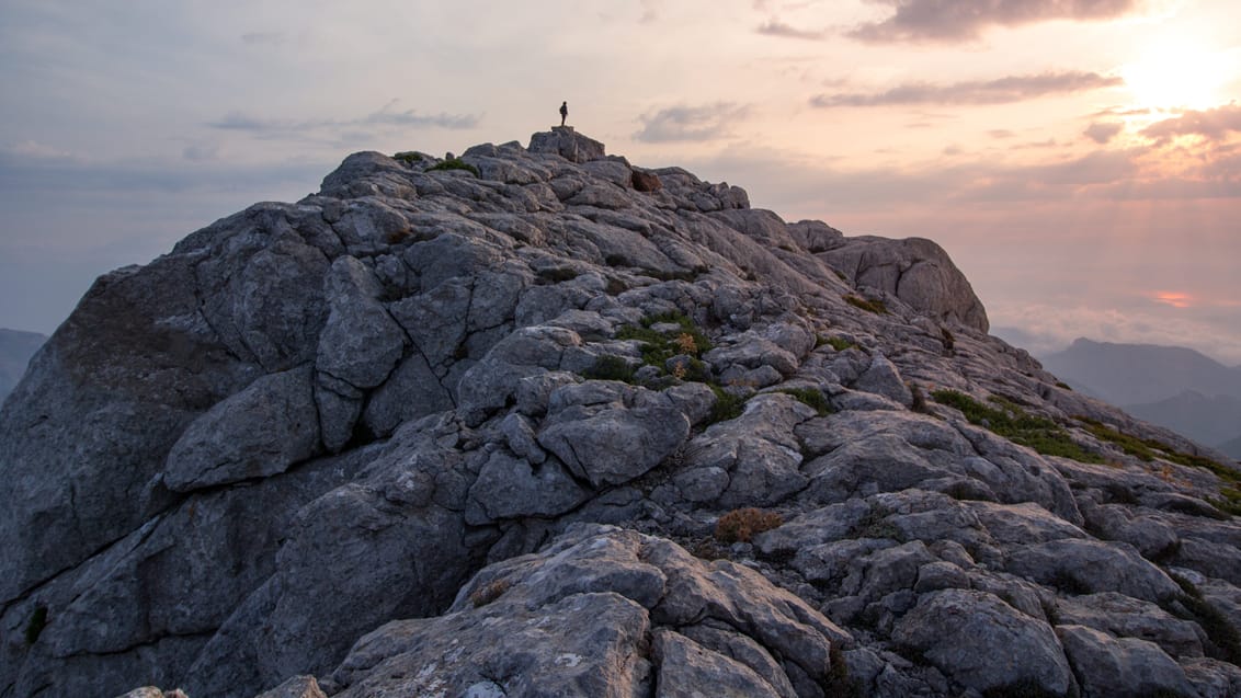 Udsigtspunkt på vandreruten i Tramutana bjergene, Mallorca