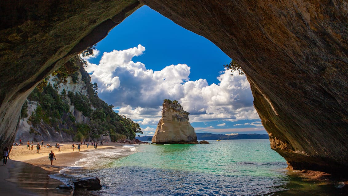 Cathedral Cove på Coromandel Peninsula, New Zealand