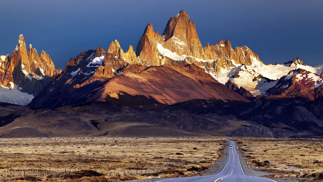 Vejen mod El Chalten i det smukke Patagonien