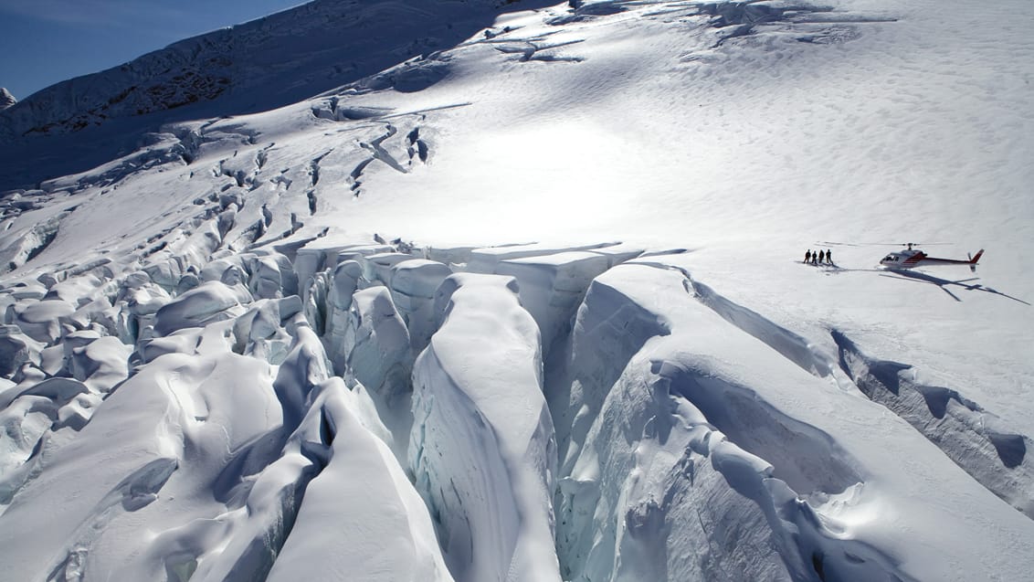 Heli hike ved Franz Josef gletcheren