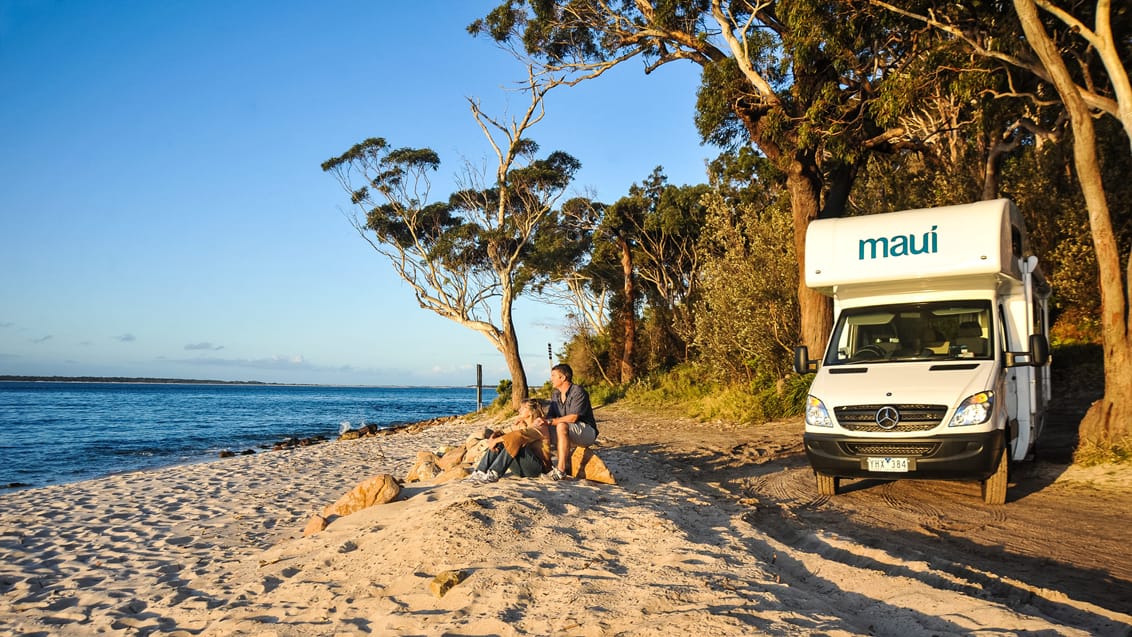 Maui Beach eller River camper