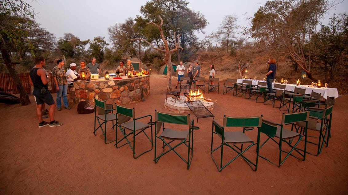 Bushcampen man besøger fra Mpala Lodge